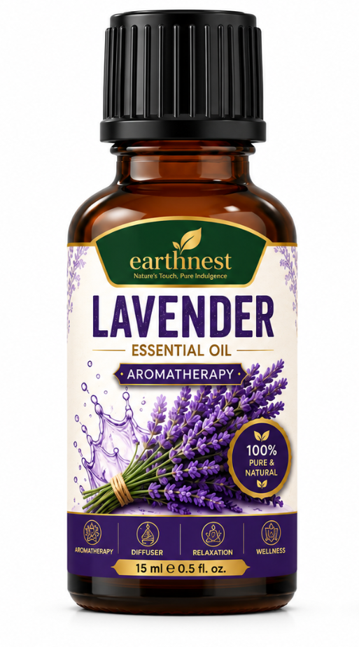 Earthnest Lavender Essential Oil – 100% Pure Steam Distilled Aromatherapy Oil (15ml) - Image 4