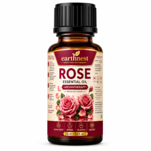 Earthnest Rose Essential Oil | Premium Grade Aromatherapy Oil for Relaxation & Diffuser