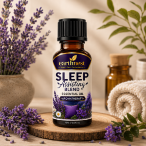 Earthnest Sleep Assisting Blend Essential Oil – Premium Aromatherapy Blend for Relaxation & Bedtime Wellness (15ml)